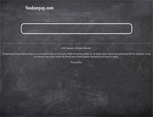 Tablet Screenshot of feedompop.com